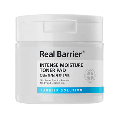 Real Barrier Intense Moisture Toner Pad Интенсивно увлажняющие пэды 100 шт