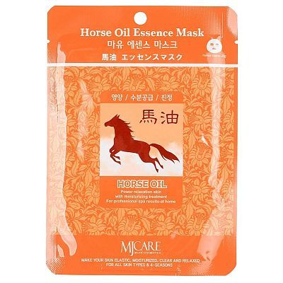 Mijin Horse Oil Essence Mask Тканевая маска с лошадиным жиром 23г