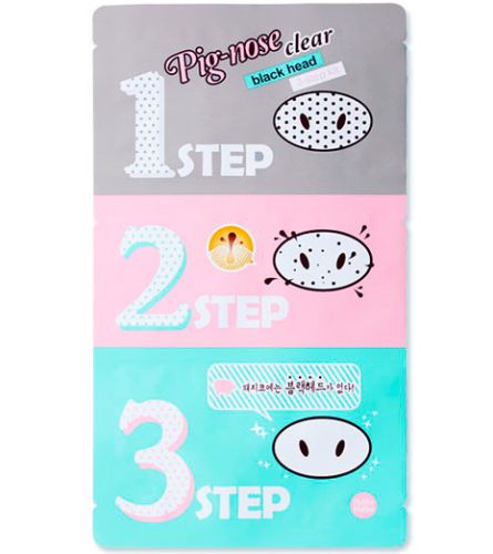 Holika Holika Pig-nose Clear Black Head 3-step Kit Набор для очищения пор и черных точек 1шт