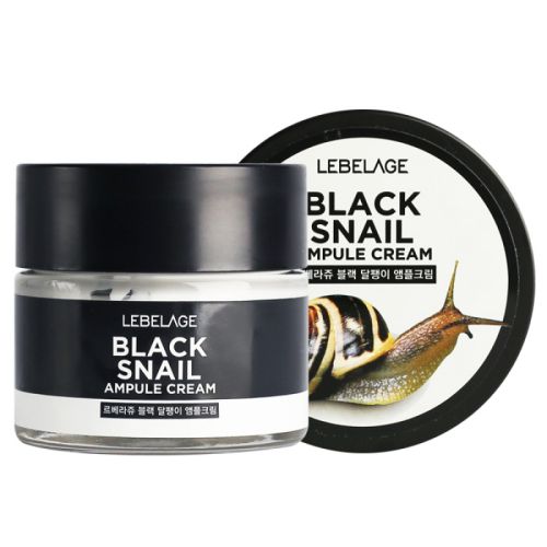 Lebelage Black Snail Ampule Cream Ампульный крем с муцином чёрной улитки 70мл