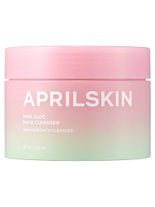 Очищающая маска-пенка для умывания c розовым алоэ APRILSKIN Pink Aloe Pack Cleanser 120г