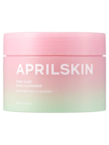 Очищающая маска-пенка для умывания c розовым алоэ APRILSKIN Pink Aloe Pack Cleanser 120г