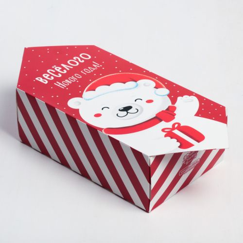 Коробка-конфета «Белый мишка», 9,3 × 14,6 × 5,3 см
