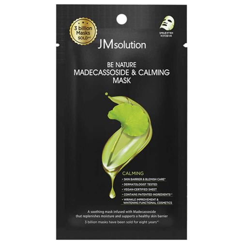 Тканевая маска с мадекассосидом JMsolution Be Nature Madecassoside & Calming Mask 24мл