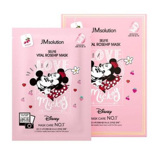 JMSolution Disney Love Mickey Selfie Vital Rosehip Тканевая маска с шиповником 30 мл