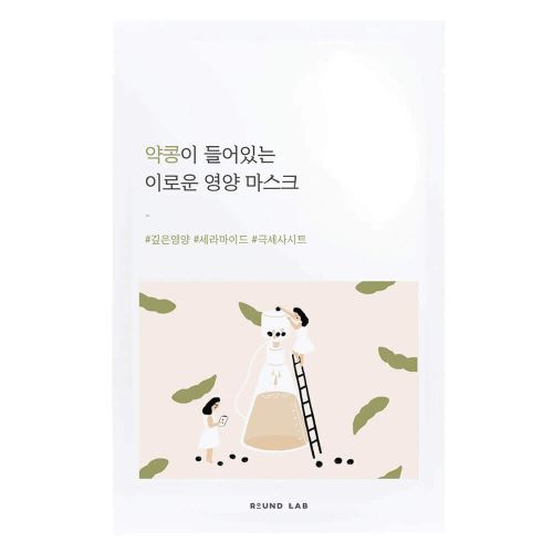 Питательная тканевая маска на основе соевых бобов ROUND LAB Soybean Nourishing Mask 27мл