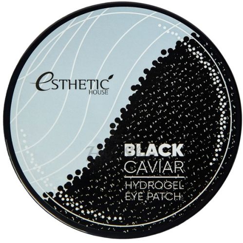 Esthetic House Black Caviar Hydrogel Eye Patch Гидрогелевые патчи с экстрактом черной икры 60шт