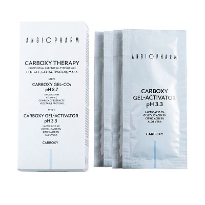 Ангиофарм Carboxy Gel Activator ph 3.3 Набор саше карбокситерапии 3*15 мл