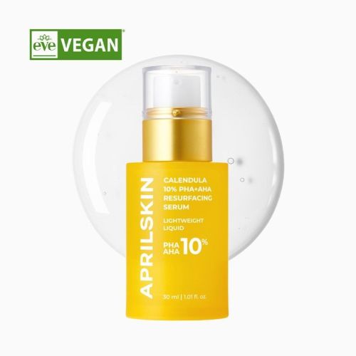Сыворотка с кислотами для сужения пор APRILSKIN Calendula 10% PHA + AHA Resurfacing Serum 30мл
