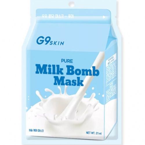 G9Skin Milk Bomb Mask Pure Маска для лица с молочными протеинами 21мл
