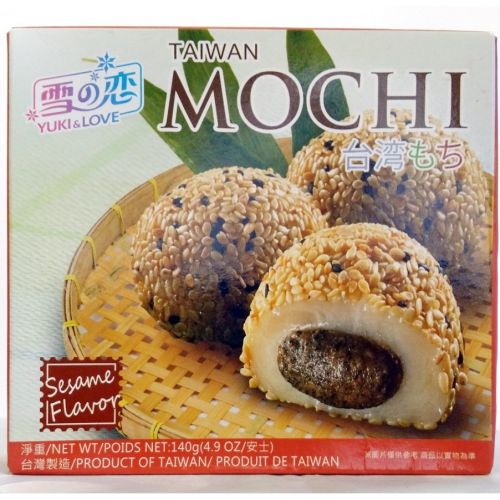 Daifuku Yuki & Love Japanese Style Sesame Mochi Рисовые пирожные моти с кунжутом 140г