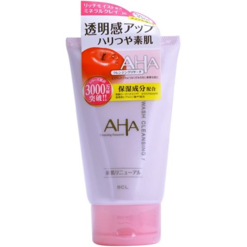 BCL Aha Wash Cleansing Пена-скраб для лица с фруктовыми кислотами для сухой кожи 120г
