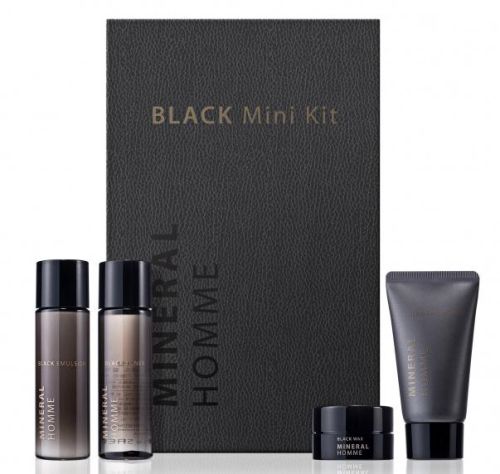 The Saem Mineral Homme Black Mini Kit Увлажняющий мужской набор миниатюр 30мл*30мл*25мл*5мл