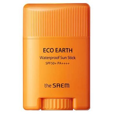 The Saem Eco Earth Waterproof Sun Stick SPF50+ PA++++ Водостойкий солнцезащитный стик 17г