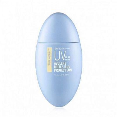 Sur.Medic+ Azulene Mild 5.5 UV Protect Sun SPF50+ Успокаивающий солнцезащитный крем с азуленом 50мл