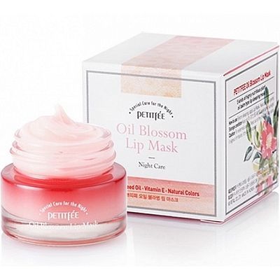 Petitfee Oil Blossom Camellia seed oil Lip mask Маска для губ с маслом камелии 15г
