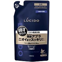 Mandom Lucido Deodorant Shampoo Шампунь для очистки кожи головы с флавоноидами (рефил) 380мл