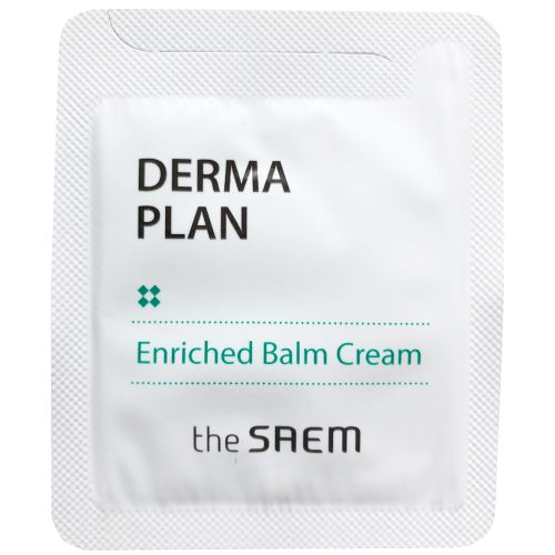 The Saem Derma Plan Enriched Balm Cream Крем-бальзам увлажняющий для чувствительной кожи (тестер) 1.