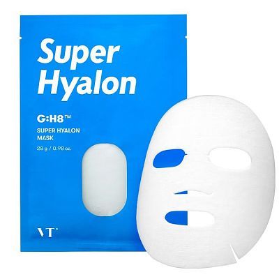 VT Cosmetics Super Hyalon Mask Увлажняющая тканевая маска с гиалуроновой кислотой 28мл