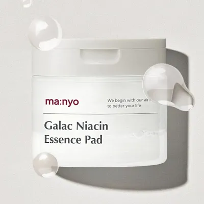 Manyo Galac Niacin Essence Pad Осветляющие пэды с ниацинамидом от пигментации 80шт УЦЕНКА
