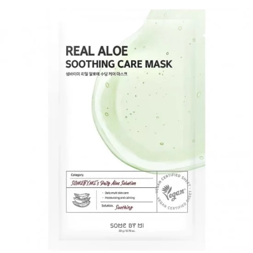Some By Mi Real Aloe Soothing Care Mask Тканевая маска с экстрактом алоэ 20мл