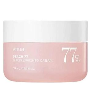 Anua Peach 77% Niacin Enriched Cream Смягчающий крем для лица с персиком и ниацинамидом 50 мл