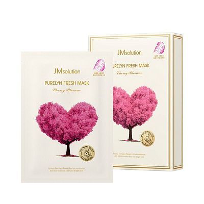 Освежающая тканевая маска с японской вишней JMSolution Purelyn Fresh Mask Cherry Blossom 1шт