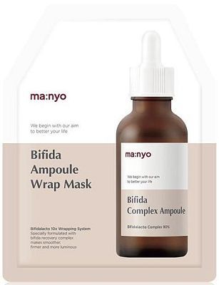 Manyo Bifida Ampoule Wrap Mask Гидрогелевая маска с бифидобактериями 30г