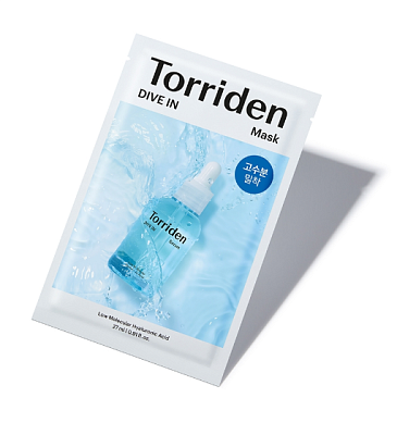 Тканевая маска для глубокого увлажнения Torriden Dive-In Low Molecular Hyaluronic Acid Mask Pack 27м