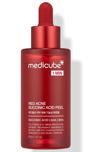 Смываемый пилинг-сыворотка с янтарной кислотой Medicube Red Acne Succinic Acid Peel 40г