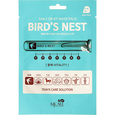 Mijin Care Daily Dew Mask Pack Bird's Nest Маска тканевая c экстрактом ласточкиного гнезда 25г