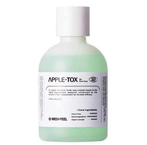 Medi-Peel Apple-Tox Pore Toner Кислотный тоник с зелеными фруктами для жирной кожи 500мл