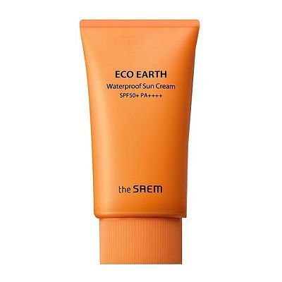 The Saem Eco Earth Waterproof Sun Cream Солнцезащитный водостойкий крем SPF50+/PA++++ 50г УЦЕНКА