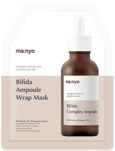 Manyo Factory Bifida Ampoule Wrap Mask Гидрогелевая маска с бифидобактериями 30г УЦЕНКА