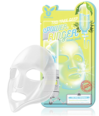 Тканевая маска с экстрактом чайного дерева Elizavecca Tea Tree Deep Power Ringer Mask Pack 23мл