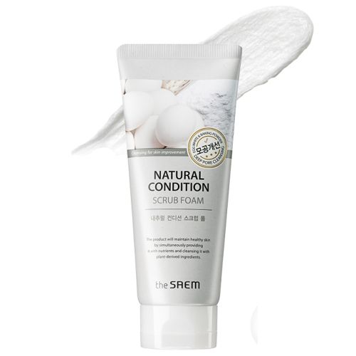 The Saem Natural Condition Scrub Foam Пенка-скраб с яичным белком и содой 150мл