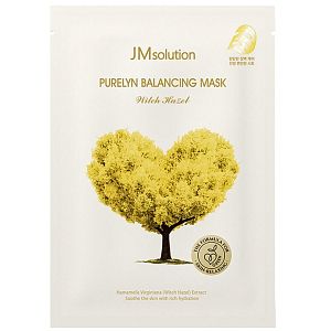 JMSolution Purelyn Balancing Mask Witch Hazel Успокаивающая тканевая маска с гамамелисом 30 мл