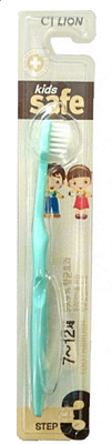 CJ Lion Kid's Safe Детская зубная щетка с нано-серебряным покрытием от 7 до 12 лет (мягкая) 1шт