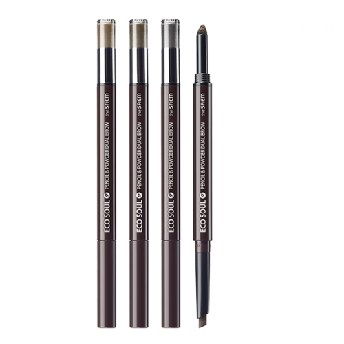 The Saem Eco Soul Pencil & Powder Dual Brow Карандаш-пудра для бровей 0,5г*0,3г