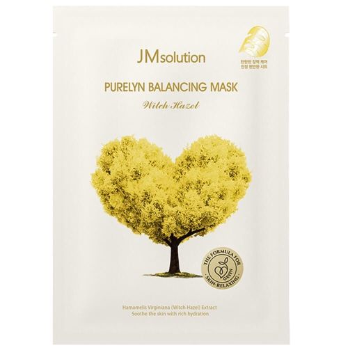 JMSolution Purelyn Balancing Mask Witch Hazel Успокаивающая тканевая маска с гамамелисом 30 мл