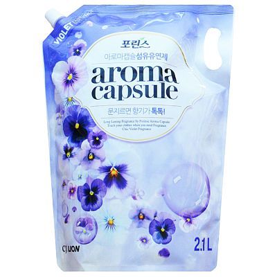 CJ Lion Aroma Capsule Кондиционер для белья с ароматом фиалки (рефил) 2.1л