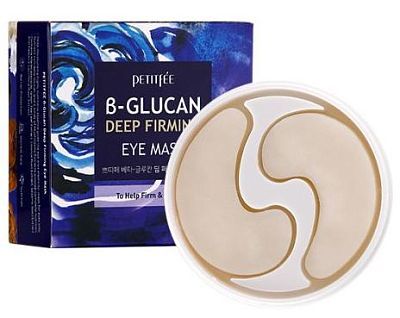 Petitfee B-Glucan Deep Firming Eye Mask Укрепляющие патчи с бета-глюканом 60шт