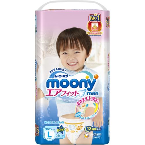Moony Moony Man Подгузники-трусики для мальчиков L (9-14 кг) 44шт