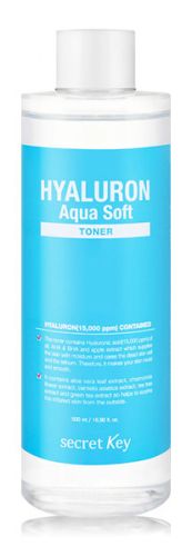 Secret Key Hyaluron Aqua Soft Toner Гиалуроновый тонер с эффектом микро-пилинга 500мл