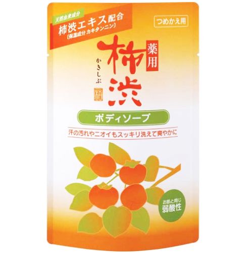 Kakishibu Антибактериальное жидкое мыло для тела (Хурма и гиалуроновая кислота) (рефил) 350мл