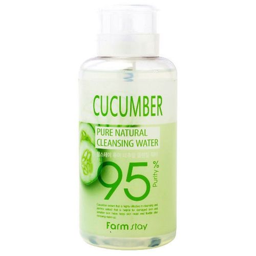 Farmstay Pure Natural Cleansing Water Cucumber Очищающая вода с экстрактом огурца 500мл