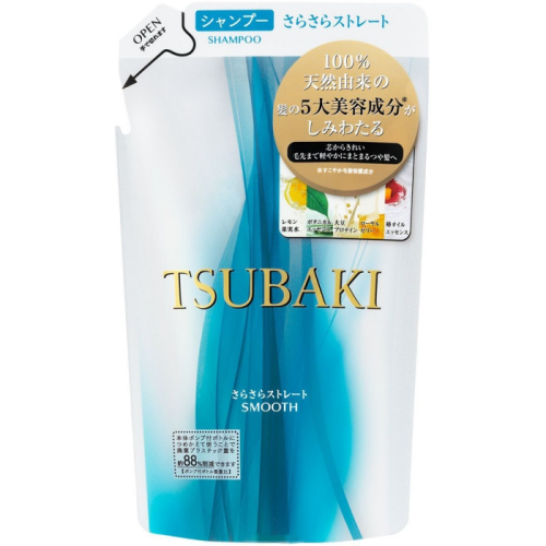 Shiseido Tsubaki Smooth Разглаживающий шампунь для волос с маслом камелии (рефил) 330мл