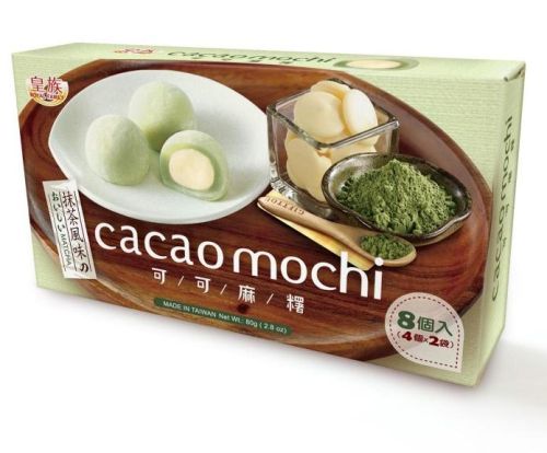 Royal Family Cacao Mochi Рисовые какао-моти со вкусом чая матча 8шт