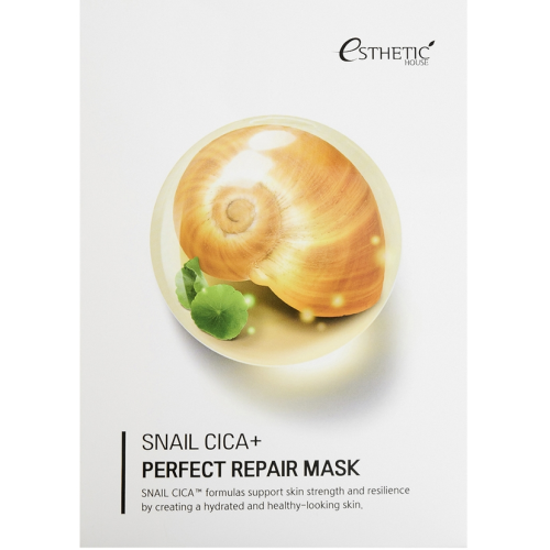 Esthetic House Snail Cica+ Perfect Repair Mask Тканевая маска с муцином улитки 25мл