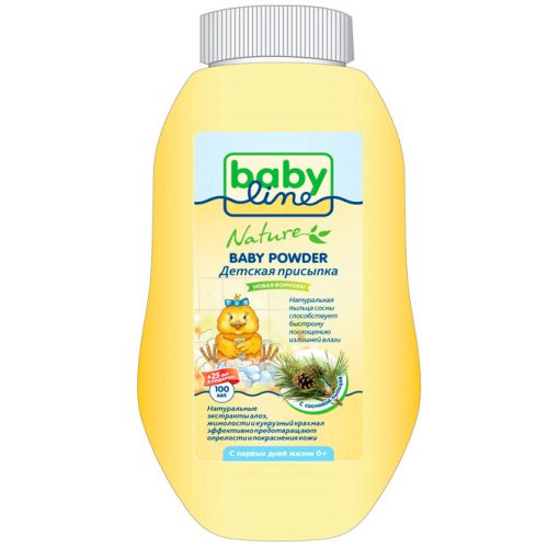 Babyline Nature Присыпка для малышей с сосновой пыльцой 125г